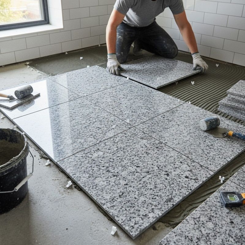 Granite Floor Installation detail